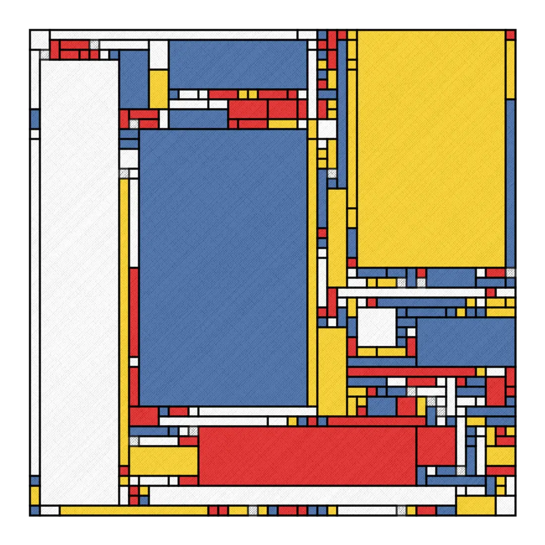Mondrian Inspired Algorithmic Art